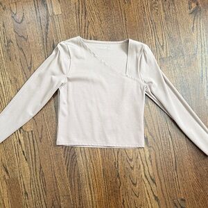 Abercrombie Women’s long sleeve top taupe